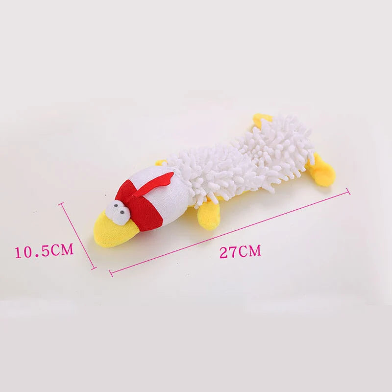 Plush Dog Toy with Squeaker (Animal Shapes)