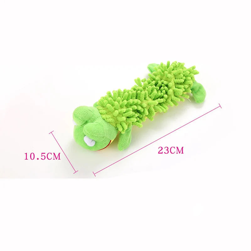 Plush Dog Toy with Squeaker (Animal Shapes)