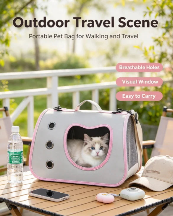 HTMCK Foldable Pet Carrier Bag