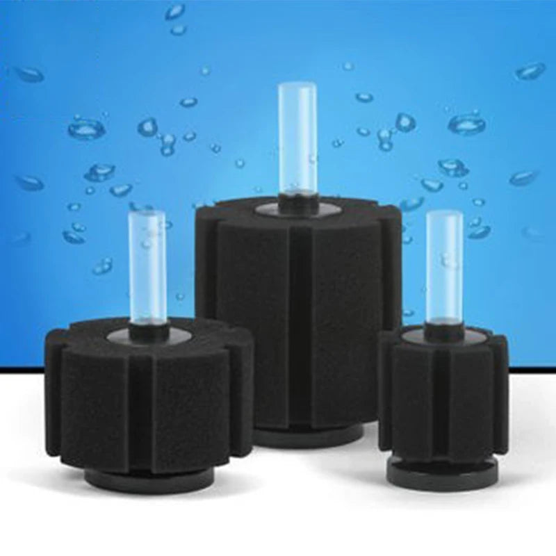 Aquarium Sponge Filter & Replacement Sponges (Air-Driven)