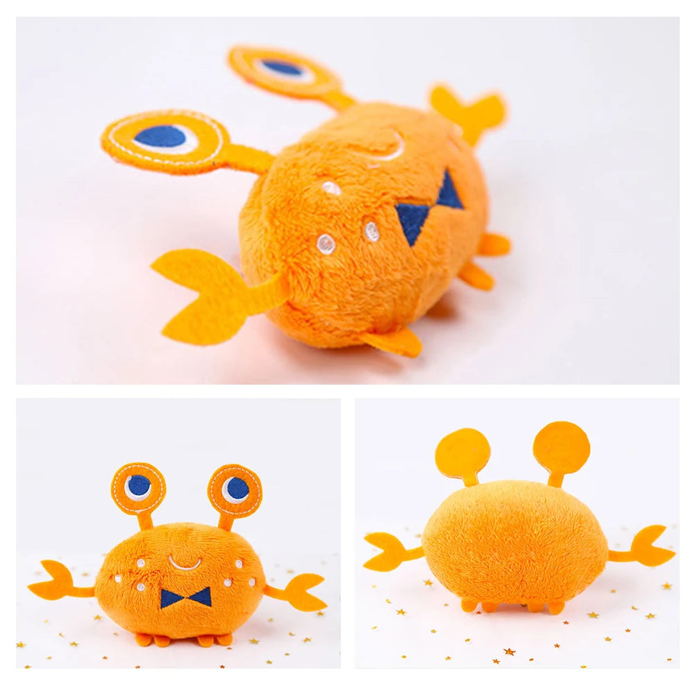 Plush Fruit & Animal Dog Toy with Squeaker