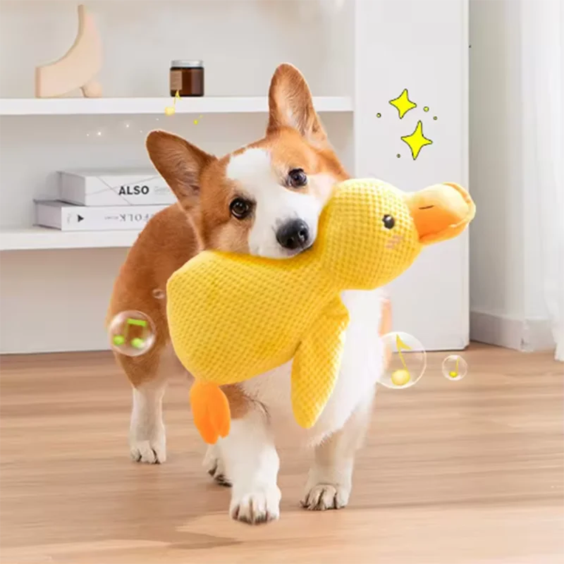 Stomping Duck Interactive Plush Dog Toy