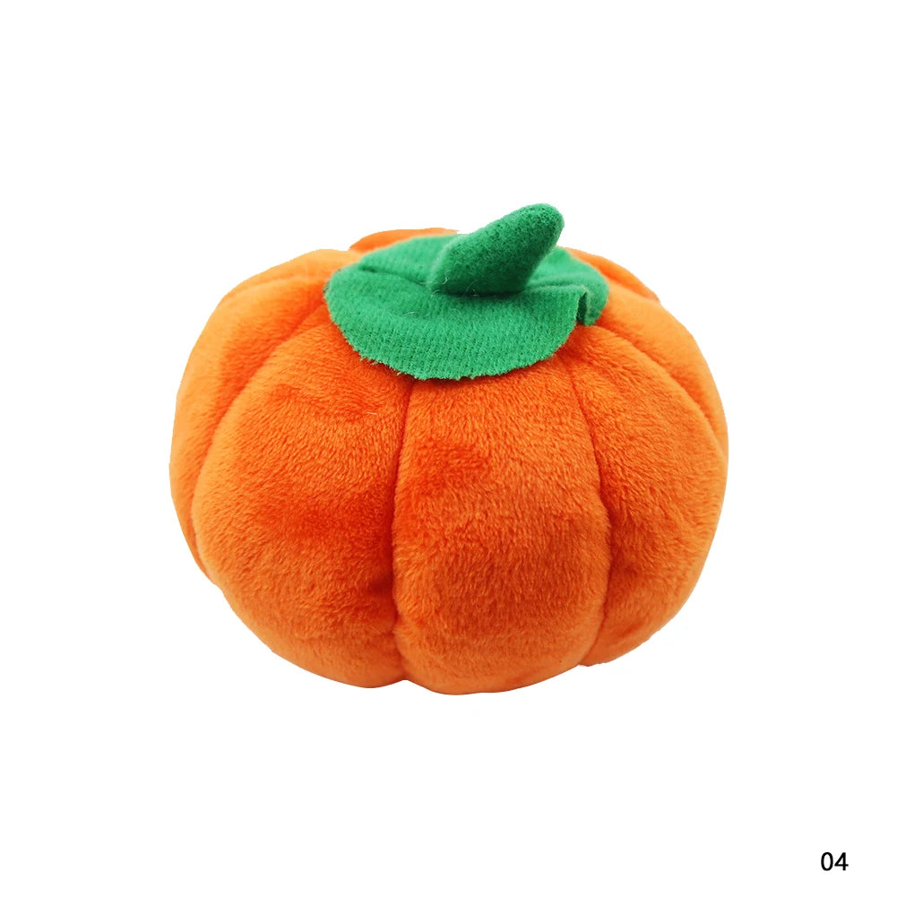 Plush Fruit & Animal Dog Toy with Squeaker