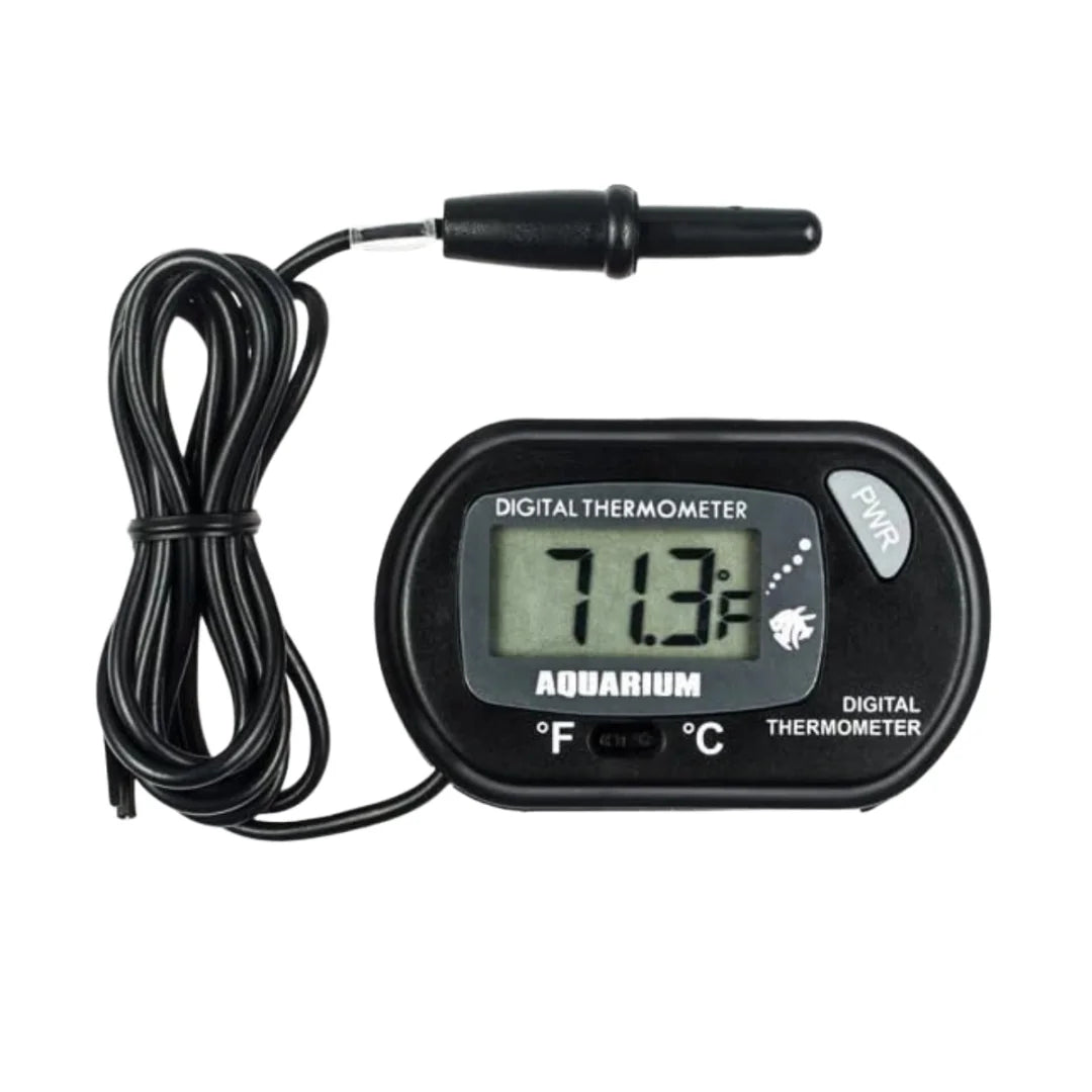 Digital Aquarium Thermometer with Probe — Suction Cup