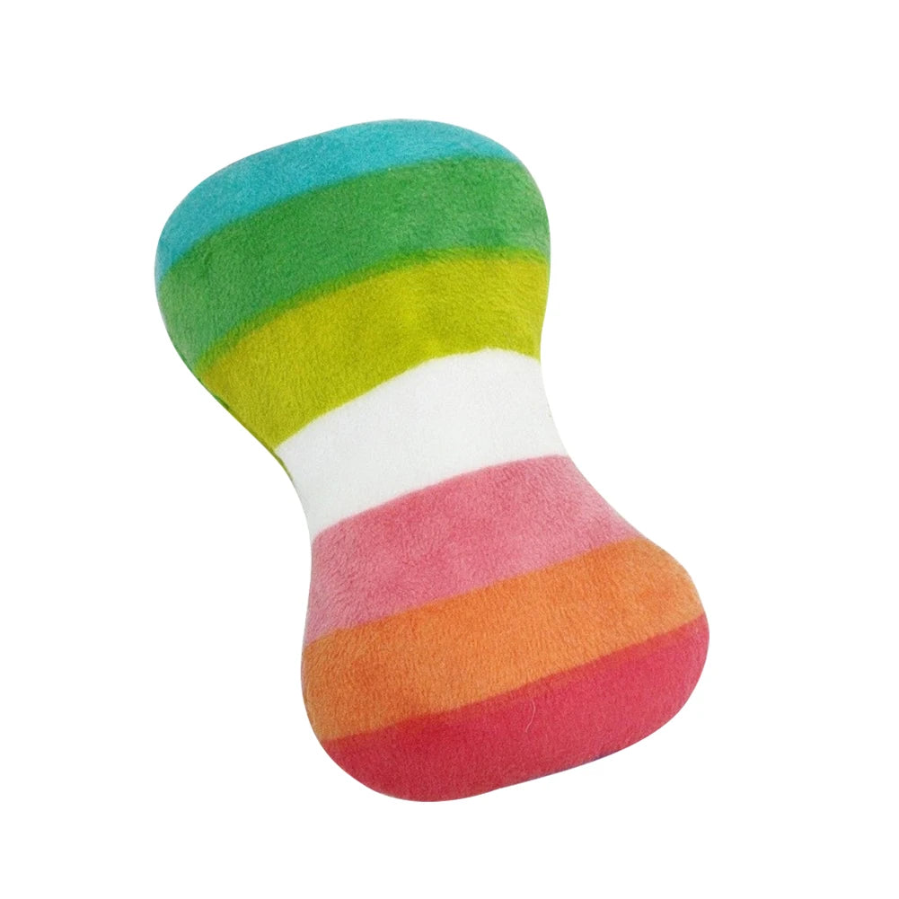 Plush Fruit & Animal Dog Toy with Squeaker