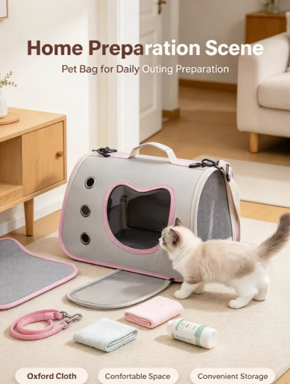 HTMCK Foldable Pet Carrier Bag