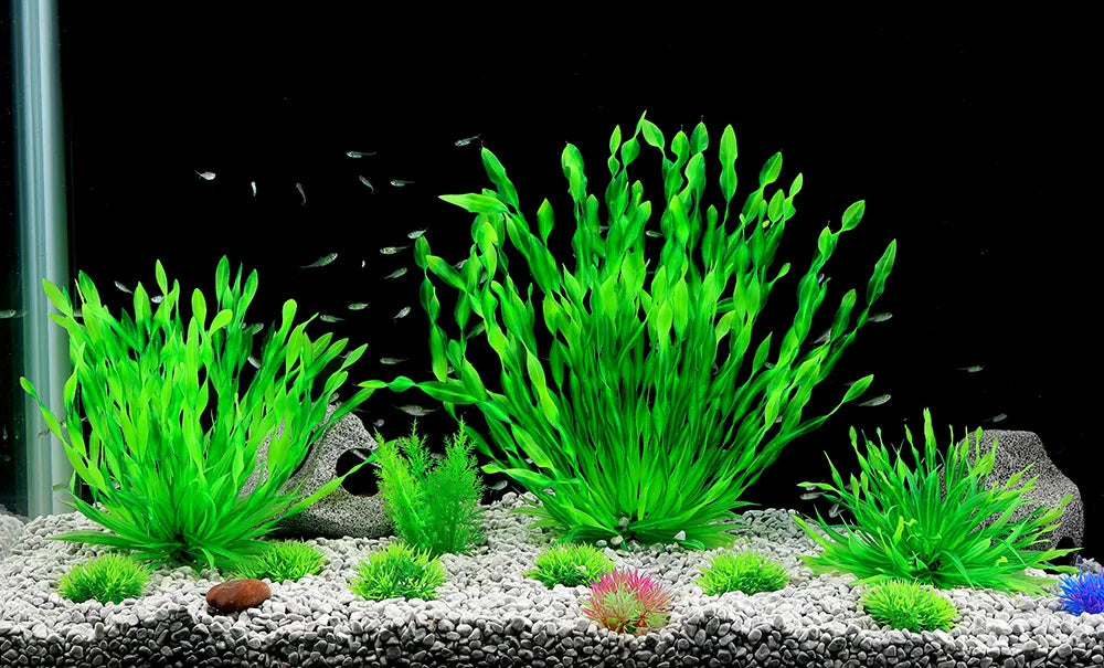 Artificial Aquarium Plants — Green Water Grass, 5 Sizes