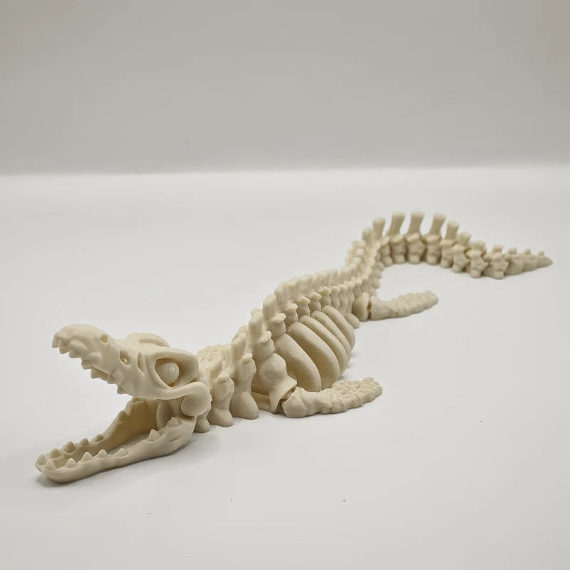 Crocodile Skeleton Aquarium Ornament