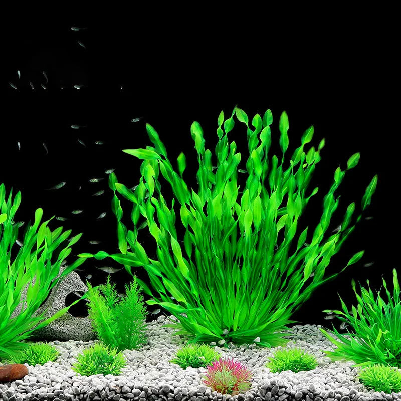 Artificial Aquarium Plants — Green Water Grass, 5 Sizes