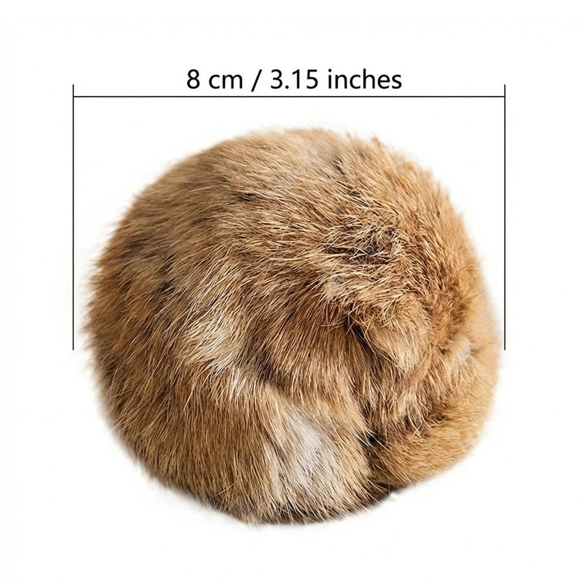 Catnip Rabbit Fur Ball Cat Toys (2-Pack)