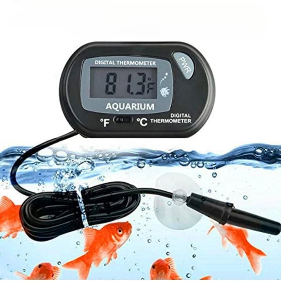 Digital Aquarium Thermometer with Probe — Suction Cup