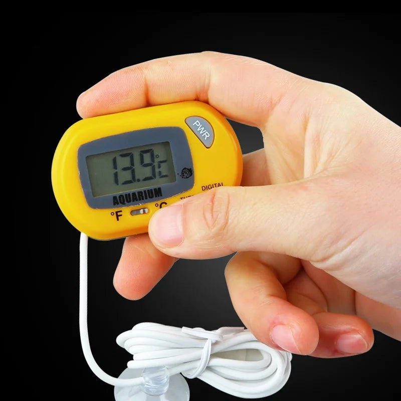 Digital Aquarium Thermometer with Probe — Suction Cup